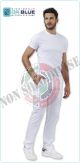 Pantalone Bianco Tasconi BDU Medico Infermiere Chef Cuoco Pasticcere Unisex STAN di Siggi linea DR.BLUE Art. 04PA1119