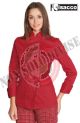 Giacca Cuoco Chef Donna Red  Lady Rossa Isacco Art.057507