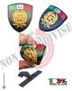 Scudetto Patch Toppa Gommata con Velcro 3D PVC Italia Per Tuta OP Guardie Giurate Repubblica + Bandiera Art. PVC-20