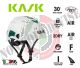 Casco Protezione Bianco Rifrangenze Verdi PLASMA HI VIZ KASK ITALIA Soccorso Emergenza Alpinismo Sci Art. WHE00009-253-00