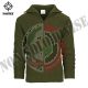 Pullover Maglione Modello Alpino  Verde OD Alpino Cerniera sul Collo  Fostex Art. 1313210