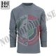 T-shirt Tattica Quikc Dry Manica Lunga Grigia Modello Guardia di Finanza Guardie Giurate Faunistiche GPG  Art. 133451G