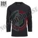T-shirt Tattica Quikc Dry Manica Lunga Nera Modello Guardie Giurate Vigilanza Security GPG IPS Art. 133451