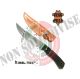 Coltello Lama Fissa con Fodero Pelle Caccia Pesca Knife With Fixed rip Blade Mil-Tec Art. 15370000