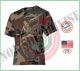 T-shirt Maglia Maglietta Girocollo Militare Manica Corta Camo Woodland  Art.00103T