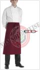 Grembiule Francese Lungo Cuoco Chef Banconiere Barista Ego Chef Italia Bordeaux  Art.6107003C