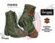 Anfibio Scarpone Scarponcino Uomo Donna Militari S.W.A.T. Pelle Verde OD  Fostex OFFERTA Art. 23117VERDE