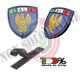 Patch Toppa Scudetto con Velcro PVC 3D  ITALIA + LOGO Polizia di Stato PS New Art. PVC-8