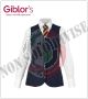 Gilet Donna Professionale Cameriere Antimacchia Blu Nevy  Giblor's Art.270