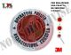 Adesivo 3M Per Paletta Rosso A.E.O.P. Associazione Europea Operatori di Polizia Mod.2 Art.R-AEOP-VIV-2