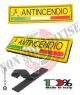 Patch Toppa Scudetto con Velcro PVC 3D  ITALIA + LOGO Protezione Civile ANTINCENDIO New Art. PVC-12