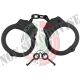 Manette Handcuffs Deluxe Acciaio NERO Modello Spagnolo Professionali Carabinieri Polizia GDF Penitenziaria Vigilanza Security NEW MFH Art. 29404