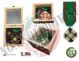Medaglia Scatola Regalo in Legno con Pin Set Medaglie + Pins Cavaliere Ufficiale Della Repubblica Idea Regalo Art. SCATOLA-R-CAV