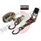 Fascia di Ancoraggio con Cricchetto Camo Woodland Fosco Ratchet Strap Survival Carico Sopravvivenza Art. 419212