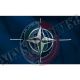 Bandiera Flag da bastone Poliestere con Logo NATO cm 100x150 Eco Art. 447200-145
