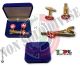 Sovrano Militare Ordine Di Malta Gemelli E Fermacravatta Set idea Regalo Art. O-M-XX