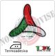 Patch Toppa Termo Adesiva  Ricamata Protezione Civile Girandola Italia  Art PC-GIR