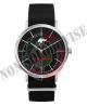 Orologio  Analogico Quadrante Nero stampa CARABINIERI Cinturino Tessuto Nero Art. CC2040