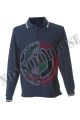 Polo Manica Lunga Blu  Modello Italia Neutra New Genova Blu Navy JRC Art. 989800