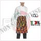 Grembiule Falda Vita Con Tascone Flames  cm 70x70 Ego Chef Italia Art.6101110A