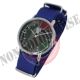 Orologio Analogico Quadrante Nero Aquila Polizia Stato Cinturino Tessuto Blu Originale New Art. PS0801
