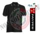 Polo Manica Corta Nera  Modello Italia Tricolore  Neutra Italia Payper Art. 988443