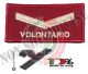 Grado New Pettorale a Velcro Ricamato a Macchina Fondo Amaranto Vigili del Fuoco Volontario con grado  Art.VVFF-G2-NEW
