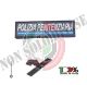 Toppa Patch Lineare Gommata 3D PVC Polizia Penitenziaria per Tuta OP Ordine Pubblico NEW  Art. PVC-27