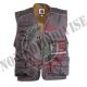 Gilet Estivo Unisex Grigio Multitasche con un Portabadge Reversibile Poket Payper Tempo Libero venatoria Caccia Art. POKET-GR