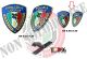Patch Toppa Scudetto con Velcro PVC 3D  ITALIA + LOGO Piccolo cm 6.00x7.00 Polizia Locale Pegaso New Art. PVC-11-PIC