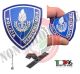 Scudetto Gommata 3D PVC  Scritta Patch Polizia Penitenziaria per Tuta OP Ordine Pubblico NEW  Art. PVC-26