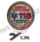 Patch Ricamo a Macchina Con Velcro 118 ANDRÀ TUTTO BENE EMERGENZA COVID-19 Tondo Art.118-COV