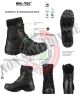 Anfibio Basso Polacca Stivaletto Security Vigilanza Guardie Giurate GPG IPS Polizia Black Security Boots Lavoro con Putale Mil-Tec Art. 12836000