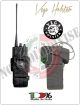 Porta Radio Nastro Universale Regolabile con Sistema di Sgancio dal Cinturone Nero Vega Holster Italia Art.2R01