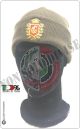 Berretto Zuccotto Papalina Watch Cap Invernale con Ricamo Solo Logo Rosso Guardie Giurate Colore Verde  CIVIS Art.GPG-LOGO-1