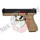Pistola a Salve Scacciacani Glock 17 Cal. 9 mm - Nero/Tan - Bruni Art BR-1401BT