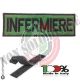 Patch Toppa Ricamata Infermiere Verde con Velcro Art.NSD-INF-V