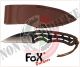 Coltello Lama Fissa con Fodero Cuoio Fox Outdoor MFH Art.44545