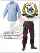 Divisa Camicia Azzurra Manica Lunga + Pantaloni Multitasche Blu Nevy + Toppa Tonda e Rettangolare A.I.S.A. Art.NSD-DAISA