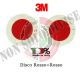 Coppia di Dischi Rosso + Rosso Classe III° Neutri 3M Facilmente Personalizzabile Art. DIS-012