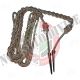 Cordelline Cordellino Treccia Tutta Argento Uniforme Storica Carabinieri CC GUS Art. CORD-CC-2