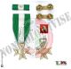 Set Medaglie Croce Anzianità di Servizio Carabinieri  + Nastrino - Esercito Italiano Oro XXV anni  Art. FAV-SET16
