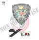 Scudetto Patch Toppa Ricamata a Macchina con Velcro Omerale Croce Rossa Militare Bassa Visibilità Art. OME-6