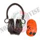 Cuffia Professionale Elettronica Peltor SportTac Protezione Acustica - Verde Militare e Arancione  Art. OE122