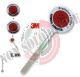 Paletta Segnaletica Rosso + Rosso 3M Protezione Civile Servizio Sicurezza VENDITA RISERVATA  Art. R0063