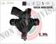 Fondina da Cintura in Cordura Professionale  Nera Vega Holster Italia  Polizia Carabinieri Vigilanza Guardie Giurate Art. FV2