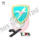 Scudetto Patch Toppa Ricamata a Macchina con Velcro Omerale Folgore Paracadutisti Art. OME-8