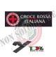 Patch Toppa Ricamata Con Velcro cm 5,00x15,00 Croce Rossa Italiana Art.15-5-CRI