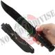 Coltello Lama Fissa con Fodero Cuoio FOX Maniago Marines con Fodero Versione Militare Incursore Caccia Montagna Art. FX691/18