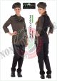 Giacca Cuoco Chef Sartoriale Donna  Danimrca Verde Militare Pangea Personalizzata con Nome Ricamato Art.DN0703